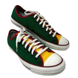 Converse Green and Yellow Canvas Sneakers